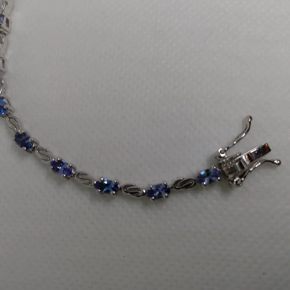 Tanzanite bracelet, size 6.75-6.50 - Picture 2 of 10